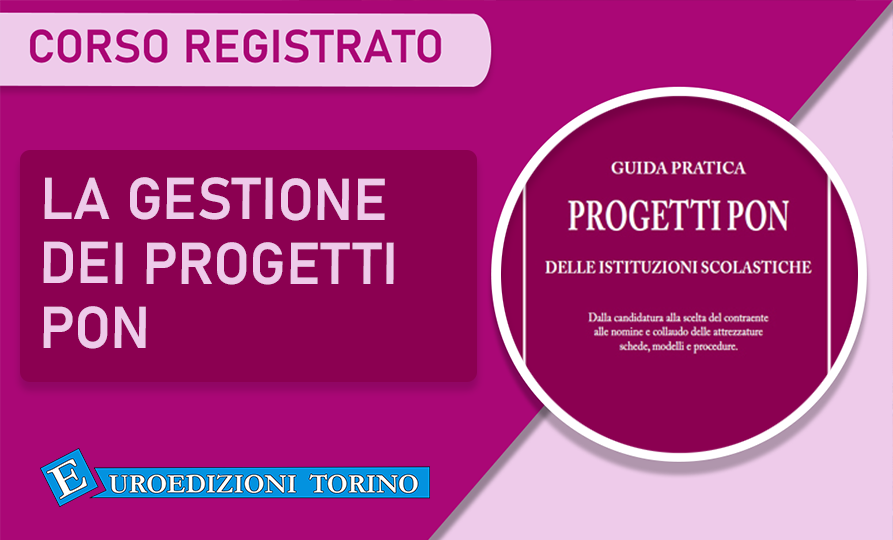 la gestione dei progetti pon corso euroedizioni